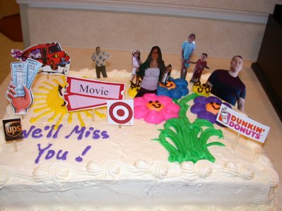 The special cake for Eric & Laurie!